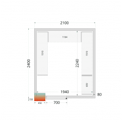 Tefcold Shelf Rack System Kit CRPF2124