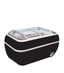 Tefcold - TWIN HEAD B - F Svart frysbox stormarknad