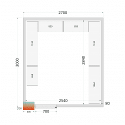 Tefcold Shelf Rack System Kit CRPF2730