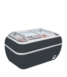 Tefcold - TWIN HEAD A - F Antracit frysbox stormarknad