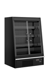 Tefcold Multideck-kyl Galaxy+ GPL10FGD Black för stormarknader