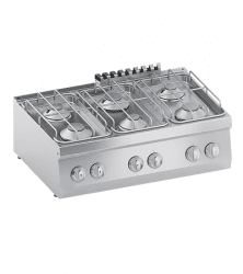 Gas spis 90 med 6 brännare Inolux Snackline