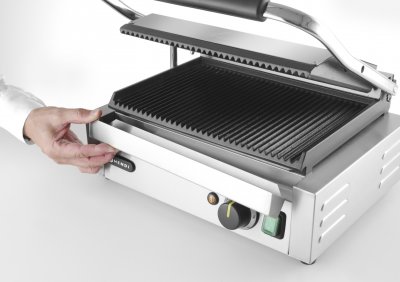 Contact grill "Panini" Klämgrill Räfflad x Räfflad