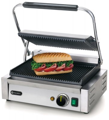 Contact grill "Panini" Klämgrill Räfflad x Räfflad