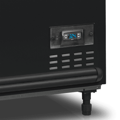 Tefcold Svart kyl-/frysbox stormarknad SFI185B-CF VS