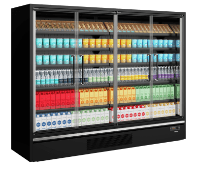 Tefcold Galaxy+ Black Multideck-kyl för stormarknader GP26FGD