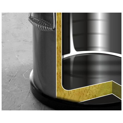 Isolerad behållare rostfri 20 L Ø 330x(H)360 mm, Hendi