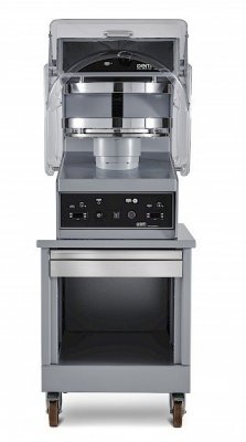 Rostfritt stativ med extra hylla till MTE SILVER serien (Pizzapress OEM)